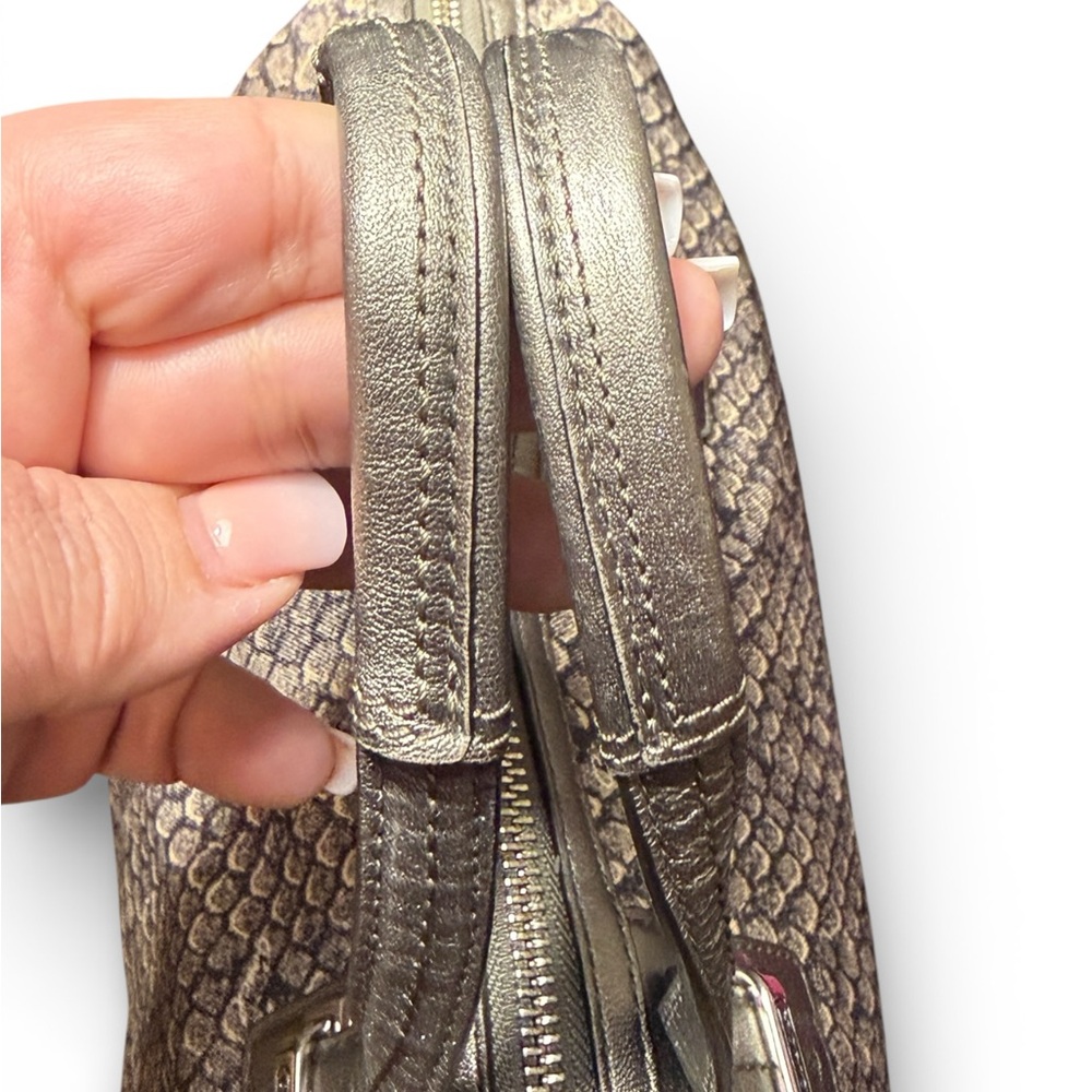 Coach Taylor Snake Print Satchel w/ Gunmetal (2013) - NWOT - Picture 6 of 8